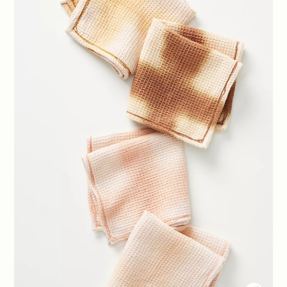 Anthropologie Amie Tie-Dye Dishcloths- set of 4